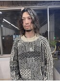 メンズロング ロングパーマ