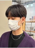 センターパートニュアンスパーマ韓国カルマパーマコンマヘア