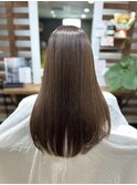 自然なサラツヤ仕上げ