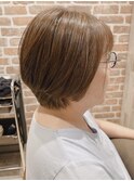 大人かわいい☆ハイライトが映えるボブレイヤー♪白髪ぼかし