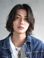 フィフスパーク(fifth PARK)&nbsp;渋谷メンズボブウルフメンズミディアム毛流れスパイラルパーマ