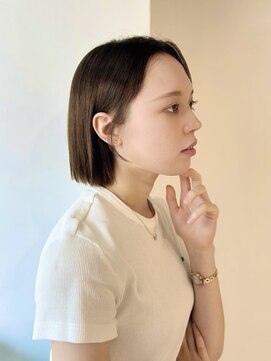 アモレット 天文館店(amoretto) 【amoretto_ yu-ka.】切りっぱなしボブ.