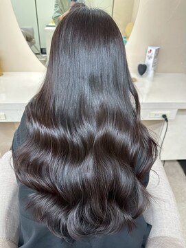 オズ 郡山駅前店(OZ) 大人女子の艶ブラウンロングで韓国風ベージュカラー郡山で人気◎
