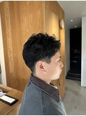 短髪 平巻きパーマ