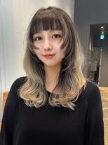シオン(shion) くすみベージュ黒髪小顔オリーブカラー透明感カラー_ba531681