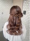 くるみちゃんヘア ハーフアップアレンジ ヘアセット