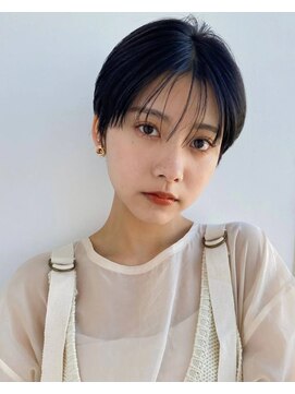 パザパ 交り江店(PA.ZA.PA.) 韓国風黒髪ハンサムショート/シースルーバング/20代30代40代