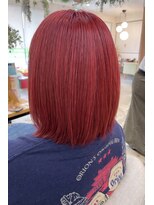 ボンドヘアステージ 良福寺店(BOND hair stage) ダブルカラー♪オレンジ×レッドの鮮やかカラー