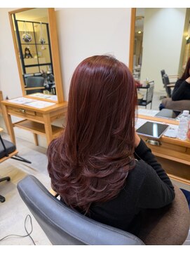 ヘアーポケット リタ(HAIR POCKET ritta) ミディアムレイヤーカットレイヤーカット×暖色カラー2.12