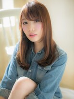 モッズ ヘア 福岡姪浜店(mod's hair) *mod's姪浜*…斜めバングx毛先パーマのクラシカル小顔ロングd