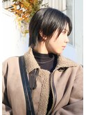 ショートウルフのストレートスタイル♪
