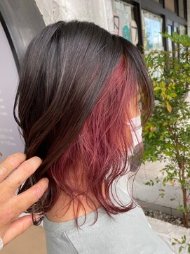 アイコニック 日進梅森台店(ICONIQ) インナーカラー★コーラルピンク