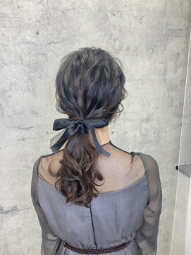 ラカシェット(la-cachette) ふわふわローポニー