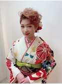 成人式ショートヘアアレンジ