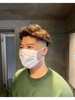 束感ツイスパ　ツーブロックアップバング【札幌】