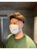 束感ツイスパ ツーブロックアップバング【札幌】