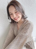 ラファンジュ ヘアー(Rohange hair)&nbsp;【Rohange】くびれミディアム×ミルクティーベージュ