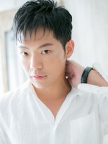 メンズヘア ビーセカンド 草加店(MENS HAIR B-2)&nbsp;爽やかパープルブラック小顔補正立体カットP