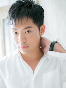 メンズヘア ビーセカンド 草加店(MENS HAIR B-2) 爽やかパープルブラック小顔補正立体カットP