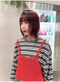 【CRES三木すみれ】face layer cut × bordeaux color