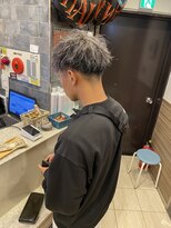 銀座マツナガ 神田店&nbsp;メンズツーブロツイストスパイラルアップバングショートメッシュ