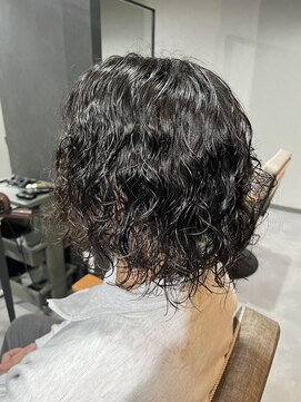 スウェル 柏店(Swell) ハイライト/マッシュパーマ/ウルフ/アッシュブラック/柏/MEN'S