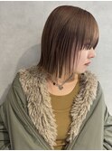 【 MIRAI 】ブラウンベージュカラー × ストレートボブ