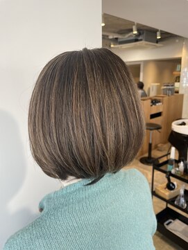 フェリチタ フィロ 大泉学園(FELICITA filo) ショートボブ×ベージュ系ハイライト