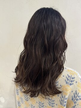 セブンベルベット(7 Velvet) 【パーマ風 ナチュラブラウンカラー// 横松ゆかり】