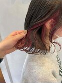 イヤリングカラー、ピンク、ラベンダー