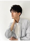 【吉田智哉】メンズパーマ、メンズセンターパート、7:3パート