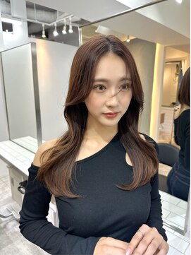 ヴィオットバイサロン(Viot by Salon) 前髪あり韓国カール髪質改善姫カットセミディシアーカラー