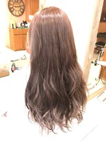 ネオリーブサイン 大森店(Neolive sign) ブリーチなしダブルカラー　ラベンダーベージュ【大森】