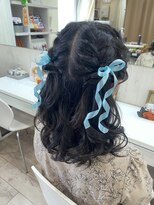 ルナクレセント (Luna crescent)&nbsp;編み込みツインハーフアップ