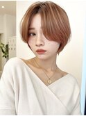 【Say.福岡】ショート×ピンクベージュ×大人ショート×前髪なし
