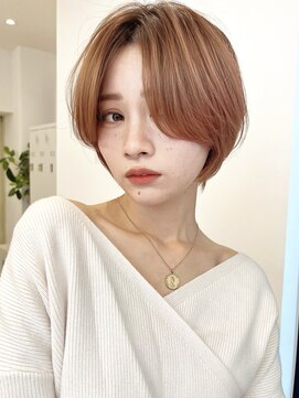 セイドット フクオカ(Say.FUKUOKA) 【Say.福岡】ショート×ピンクベージュ×大人ショート×前髪なし