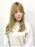 韓国風サイドバング×シャギーレイヤー