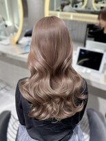 ロンドウル 熊本(Lond ulu) ウェーブミディアムメルティカラー×ブリーチなし韓国【熊本】