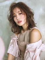 アルトリスト(Altruist Aging×HAIR&SPA)&nbsp;★ダークアッシュ大人ガーリーボブ着物ミディアムレイヤーカット