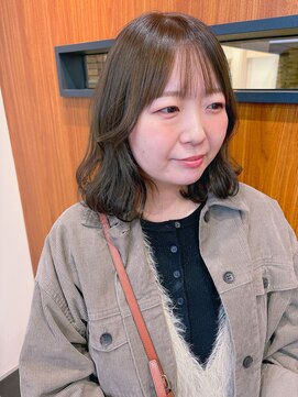 メープル(maple) ふんわりウェーブボブ×オリーブアッシュ