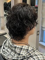 エルマーク 松山(L-MARK) 波巻きパーマ/スパイラルパーマ/メンズ/眉毛/短髪/サーフカール