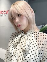 トリッカ シブヤ(TRICCA SHIBUYA)&nbsp;切りっぱなしボブ結べるボブミディアムボブ大人ボブ外ハネ