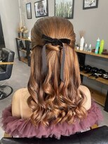 ウェイビー 桜木町店(WAVY) 【WAVY hair set】結婚式ヘアセット大人上品タイトハーフアップ