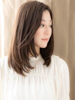 カバーヘアアンドスパ ブリス 浦和(COVER HAIR&SPA bliss) ダークアッシュブラウンかきあげワンホンレイヤー30代40代X浦和