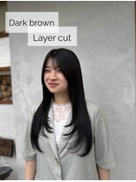 ティーズピーク(ty s peak) 地毛風ダークブラウンとレイヤーカットで大人っぽく♪