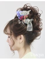 パスクア&nbsp;パスクア＊お団子風アップスタイル