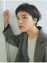 ナヌーク シブヤ(nanuk shibuya) ブリーチカラーで楽しむダークラベンダーカラーのミニショート