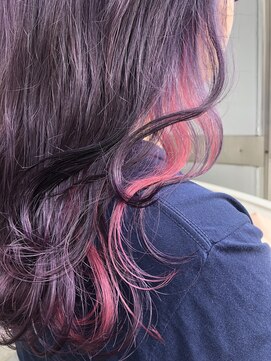 ノラ シンディ(NORA CYNDY) ムラサキ&ピンクインナーカラー☆