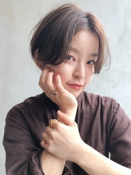 アイティーバイアルバム 八王子店(IT by ALBUM) マッシュショート_マロンベージュAラインボブ_38126