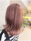 ダブルカラー/透け感ピンク/ラベンダーピンク　佐藤拓哉